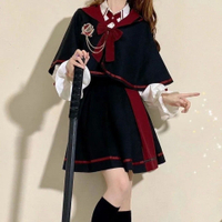 Jk套裝女學生韓版寬松日系可愛哈利波特jk制服jk斗篷jk制服學院風--享樂