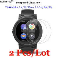 2 Pcs/Lot For TicWatch 1 2 E Pro C2 E2 S2 Tempered Glass 9H 2.5D Premium Screen Protector Film For Tic Watch C2 Pro 2nd E S 1st