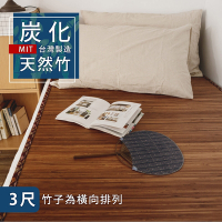絲薇諾  竹蓆/單人【炭香4mm竹蓆】3尺(無線貼合專利)台灣製