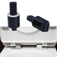 2Pcs Toilet Seats Top Fix Hinge Damper Soft Close Hinges Universal Bathroom Replacement Fittings