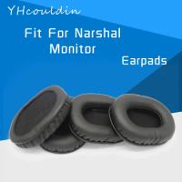 Earpads For Marshall Monitor Headphone Accessaries Replacement Ear Cushions Wrinkled Leather Material