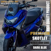 Sale Stiker Skotlet Motor Dark Blue Metallic Candy Glossy Scotlet Biru Metalik Candi Daya Rekat Terb