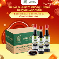 [330ml x 24] Thùng 24 Chai Nước Tương Đậu Nành Thượng Hạng 330ml  - Chay Tốt Market