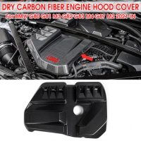Full Dry Carbon Fiber Engine Cover Engine Hood Cover Trim Protector Panel Guard for BMW G80 G81 M3 G82 G83 M4 G87 M2 2021- IN