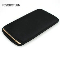FSSOBOTLUN,For Huawei Mate 50 Pro /Mate 40 Pro+/P60 P50 P40 P30 Pro Black Neoprene Soft Sleeve Bag Pouch Case Cover