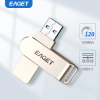 EAGET F60 USB 32gb PenDrive 64gb 128gb 256gb USB Flash Drive Memory Stick USB 3.2 for Phone laptop or Higher Version