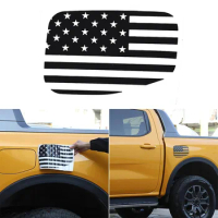 For Ford Ranger 2023+ PVC black car styling car fuel tank cap pull flower film sticker car exterior decoration accessories