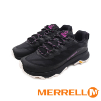 【MERRELL】女 MOAB SPEED 郊山登山健行鞋 女鞋(黑紫)