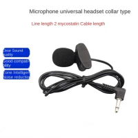 Car Audio Microphone 3.5mm Clip Jack Plug Mic Stereo Mini Wired External Microphone for Auto DVD Radio 3m Long Professionals