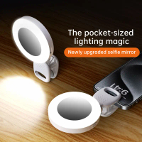 คะแนนรีวิว 5 ดาว COD. ✔ [   Ready to Ship  ]Mobile Phone Clip-On Light, Phone Selfie Light Suitable 