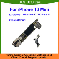 Fully Tested Unlocked Motherboard For iPhone 13 Mini 128g/256g With Face ID Logic Board Support Update Cleaned iCloud Mainboard