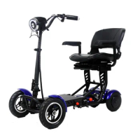 Small Mobility E Scooter Electric Tricycles Rehabilitation Elderly 50cc Folding Handicapped Scooters Front 8inch Rear 10inch