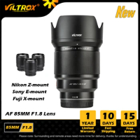 VILTROX 85mm F1.8 X Mark II Lens Auto Lens Portrait Fixed Focus Lens for Fujifilm Fuji X Mount Sony E Mount Nikon Lens Z Mount