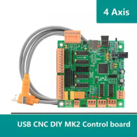MK2 100Khz 4 axis controller board Instead of Mach3 4 axis interface CNC controller MK2 CNC USB board for Stepper motor / Servo