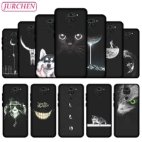 JURCHEN Silicone Phone Case For Xiaomi Redmi Note 9 Note 9S Fashion Cartoon Painting For Redmi Note 9 Pro TPU Thin Back Cover