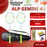 Vợt cầu lông ALPSPORT Gemini song tử căng sẵn lưới 4UG5 khung 100% carbon