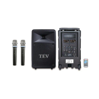 【TEV】TA-780 USB-2(雙頻無線移動式擴音機USB/SD/BT/280w 含2手握麥克風)