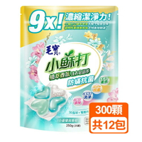 毛寶小蘇打植萃香氛洗衣皂晶球-防螨抗菌(25顆/12包)