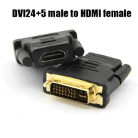 DVI 24+5 Pin Female to HDMI male Port Cable adapter AV Monitor Connector