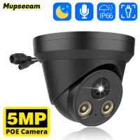 5MP PoE IP Camera Outdoor Security IR 50m Color Night Vision Audio Record CCTV Video Surveillance IP Camera H.265 For POE NVR