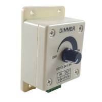 Dimmer lampu led strip Dc 12v - 24v 8a/pengatur/peredup lampu