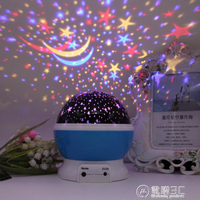 星空投影燈儀創意夢幻浪漫旋轉滿天星小夜燈兒童睡眠燈臥室氛圍燈-林之舍