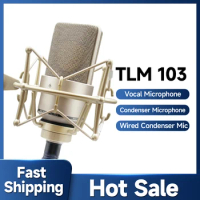 TLM 103 Gold metal Condenser Microphone,tlm103 microphone Professional Studio tlm condenser 103 micr