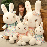 玩偶 毛絨玩具兔子可愛床上女孩公主萌大號小白兔玩偶公仔小兔子布娃娃TW