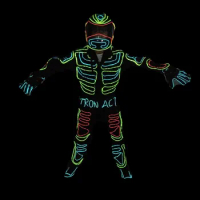 Wecool hot sale wholesale EL wire glowing flashing costumes for dancing stage &amp; dance wear