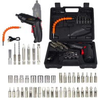 48 In 1 Cordless Electric Screwdriver Rechargeable Ergonomically Handle Drill Driver Power Tool Bit With Led Light Dropshipping