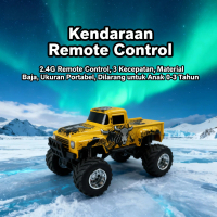 Mobil Remote Control Monster Truck Besar dengan Lampu Hadiah Ulang Tahun untuk Anak Laki-Laki Mobil 