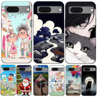Ốp Lưng Google Pixel 7, Ốp Lưng Mềm, Ốp Lưng TPU Màu Đen, Thiết Kế Sành Điệu Dễ Thương, Chống Rơi, T