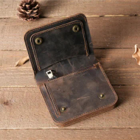 Handmade Vintage Genuine Leather Wallet for Men with Coin Pocket Customized Mens Wallet with Coin Pocket Zipper