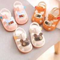 Kids Sandals Summer Baby Boys Girls Beach Sandals Fashions Solid Color Infant Girls Soft Bottom Anti Slip Sneakers