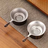 Hot-Selling Thousand-Hole Pure Titanium Tea Strainer Tea Filter Tea Infuser Ultra-Fine Tea Leaf Filt