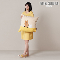 YVONNE 以旺傢飾 QUOKKA & BOBO 方形抱枕（60x60）-小麥棕（DINOTAENG）