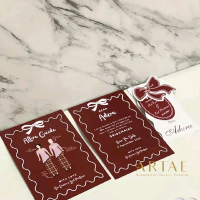 (Coquette Edition) Bridesmaid card / Attire Guide / Hangtag Cutting Aesthetic
