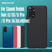 For Xiaomi Redmi Note 11 Pro / Plus 11E Pro 5G Case NILLKIN Frosted Shield Back Cover For Redmi Note 11 11S 11T Global version
