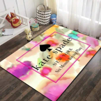 3D Fashion Brand Logo K-Kate-Spade Printed Large Carpet Luxury Living Room Bedroom Decoration Yoga Mat Gift Non slip Carpet