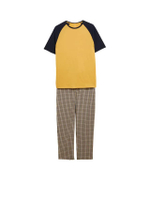 ชุดนอน Pure Cotton Raglan Checked รุ่น T073185IR4