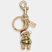 COACH 熊熊鑰匙扣 吊飾 金屬小熊鑰匙圈 CN572 金色(現貨)▶指定Outlet商品5折起☆現貨
