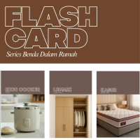 FLASH CARD BENDA RUMAH 25 PCS KARTU BELAJAR ANAK FLASHCARD EDUKATIF MAINAN EDUKASI