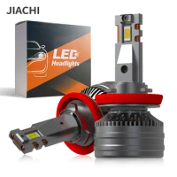 JIACHI Factory 2PCS H11 Led Headlight Bulb High Power 55W 12000LM Auto Car H7 9005 Fog Lamp Headlamp 12v Turbo Fan 3570 CSP Chip
