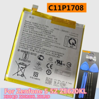 Original New High Quality C11P1708 3300mAh Battery For ASUS Zenfone 5 5Z ZE620KL X00QD ZS620KL Z01RD Mobile Phone + Tools