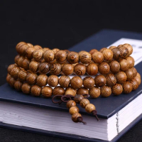 108 Beads Wooden Mala Prayer Bracelet Latest Wenge Tibetan Buddhist Buddha Bracelet Rosary Wood pulsera hombre Men Women Yoga