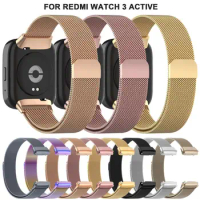 Metal Watchband for Redmi Watch 3 Active Bracelet Strap Belt Replacement Metal Wrist Watch Accessories