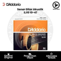Senar Gitar Daddario D addario D'Addario Akustik Acoustic EJ10 Bronze