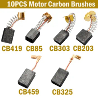 10pcs Carbon Brush Angle Grinder Replacement Graphite Brush For Makita GA5030 CB325/459/303/419/203