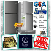 GEA KULKAS 2 PINTU G2HD-198 G2HD198 G2HD 198 LEMARI ES 2 PINTU GEA 198L SUPER LOW WATT NO FROST SYST