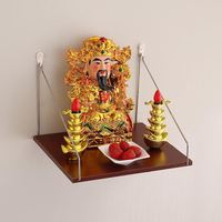 佛龛壁挂式佛像摆放供奉台财神爷架子观音菩萨佛祖香炉简易小供桌